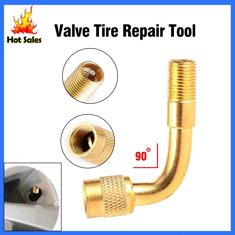 Đầu bơm lốp cong 90 độ, MÃ 2 chất lượng cao, Van nối dài, ống nối dài với van lốp ôtô con, xe tải, xe máy, xe đạp.....