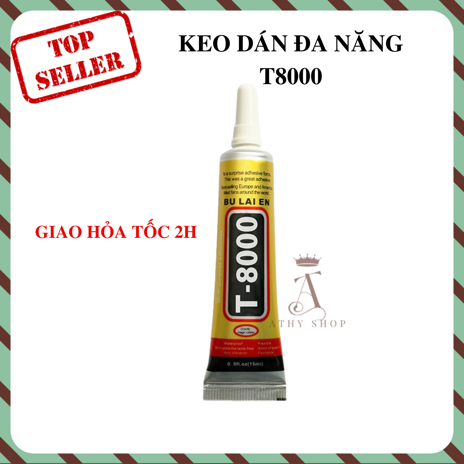 KEO T8000 ĐA NĂNG DÁN NHIỀU CHẤT LIỆU dán gỗ nhựa da nỉ móng tay giả phụ kiện làm nail kết dính chi tiết nhỏ siêu dính chặt cực bền lâu dụng cụ dán thủ công mỹ nghệ super glue keo tốt xịn giá rẻ