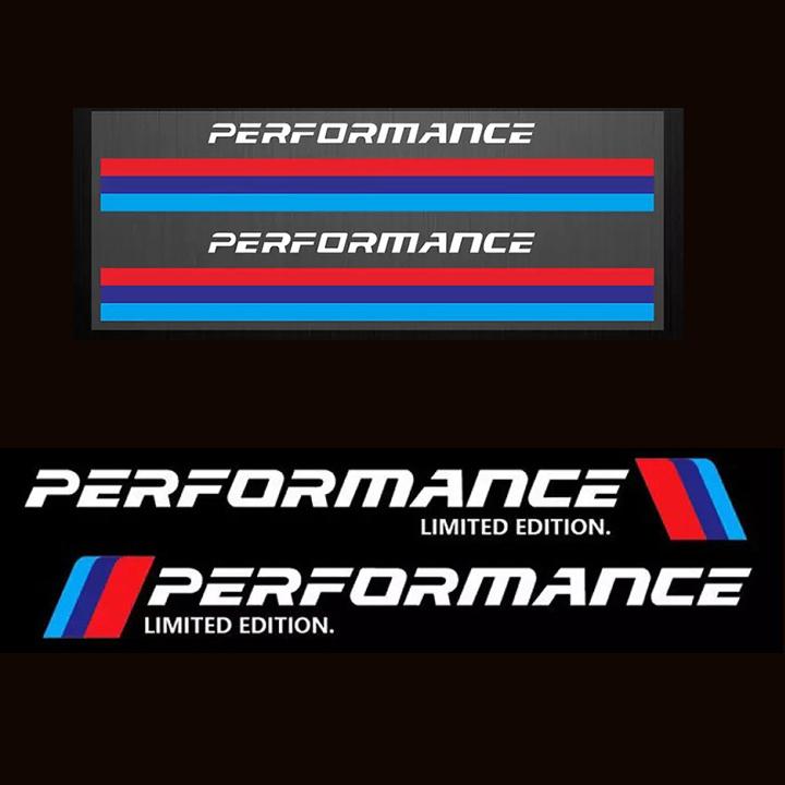 Combo 2 tem dán cửa + 2 tem gương dán xe ô tô Performance