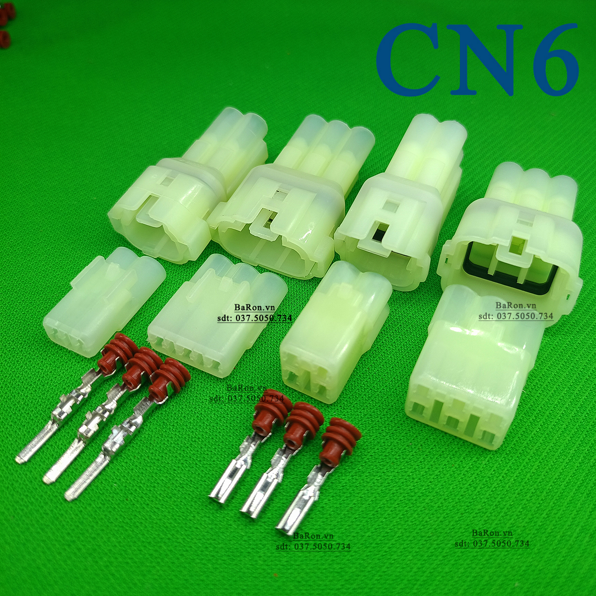 Jack cảm biến va chạm xe, jack đèn trần 2/3/4/6pin