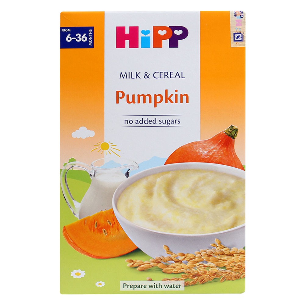Bột Ăn Dặm Hipp Pumpkin (Sữa Và Bí Đỏ) Hộp 250G