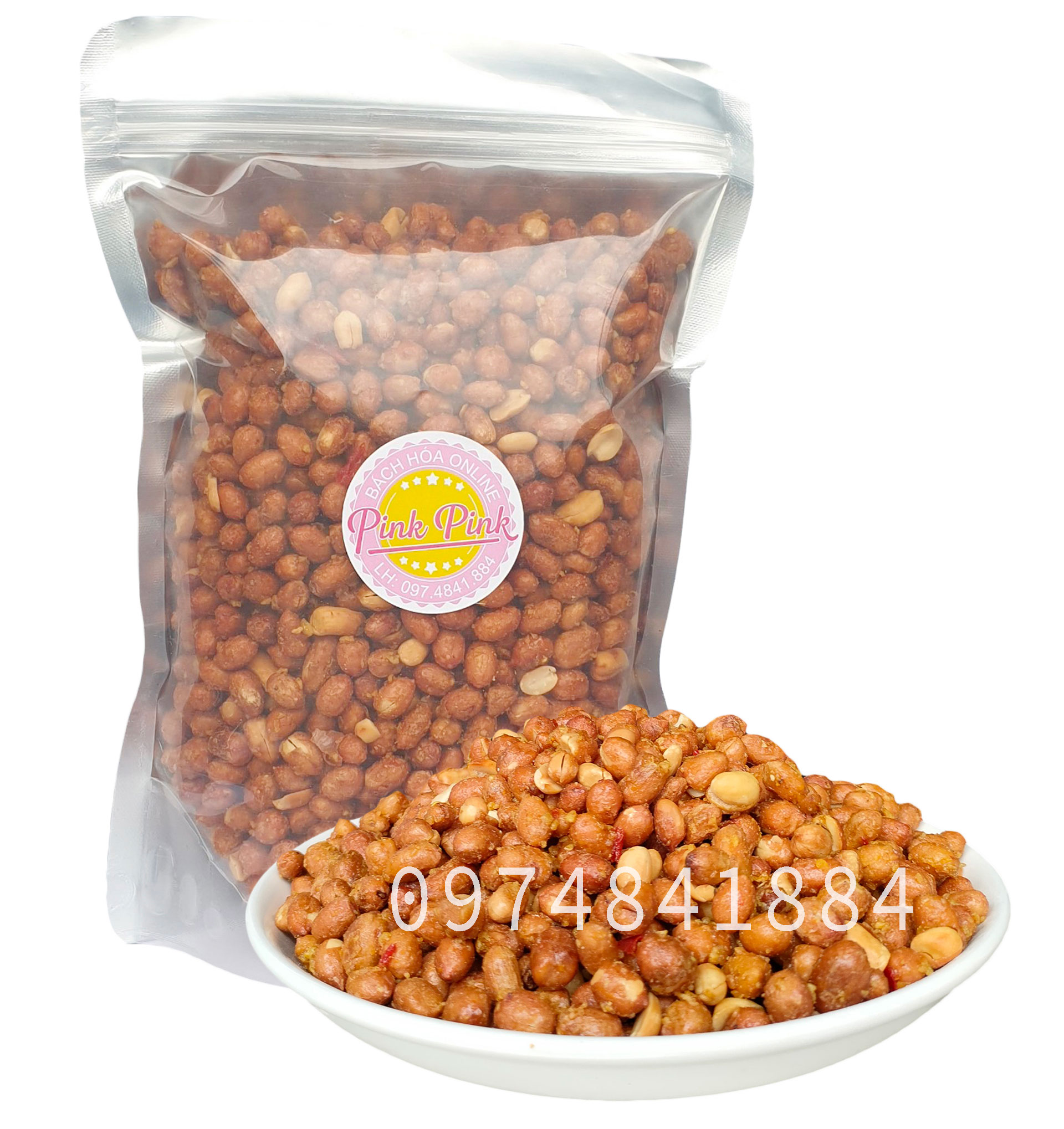 1KG ĐẬU PHỘNG RANG TỎI ỚT LOẠI 1 THƠM NGON - đồ ăn vặt
