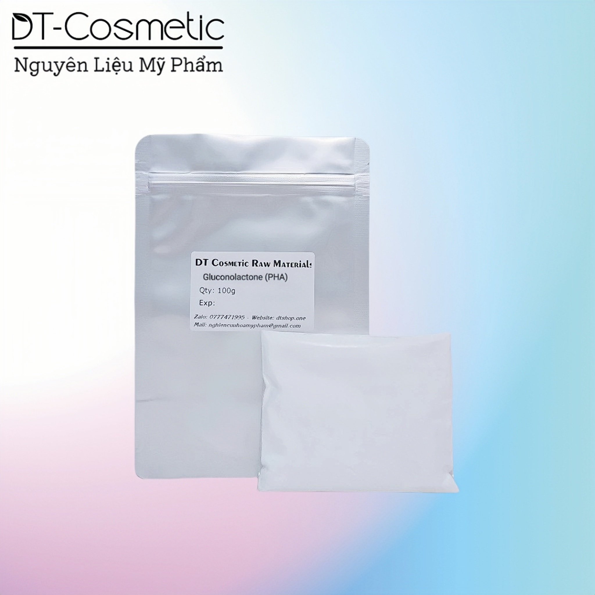 100g/1kg gluconolactone - hoạt chất tẩy da chết dịu nhẹ, không kích ứng - nguyên liệu mỹ phẩm