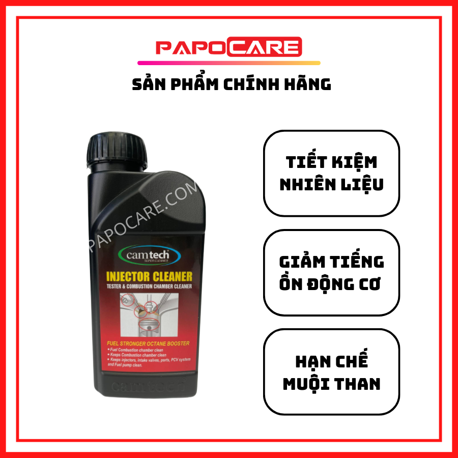 Dung dịch vệ sinh kim phun buồng đốt injector cleaner camtech dành cho máy vệ sinh kim phun và buồng đốt - papocare