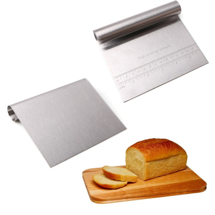 Dụng Cụ Cắt Vét và Chia bột bằng Inox có vạch chia độ