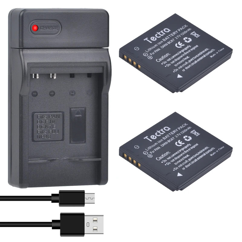 DMW-bck7e rechargeable /charger for PanasonicDMC-FP5 DMC-FP7 DMC-FH5 DMC-FH24 DMC-FH27