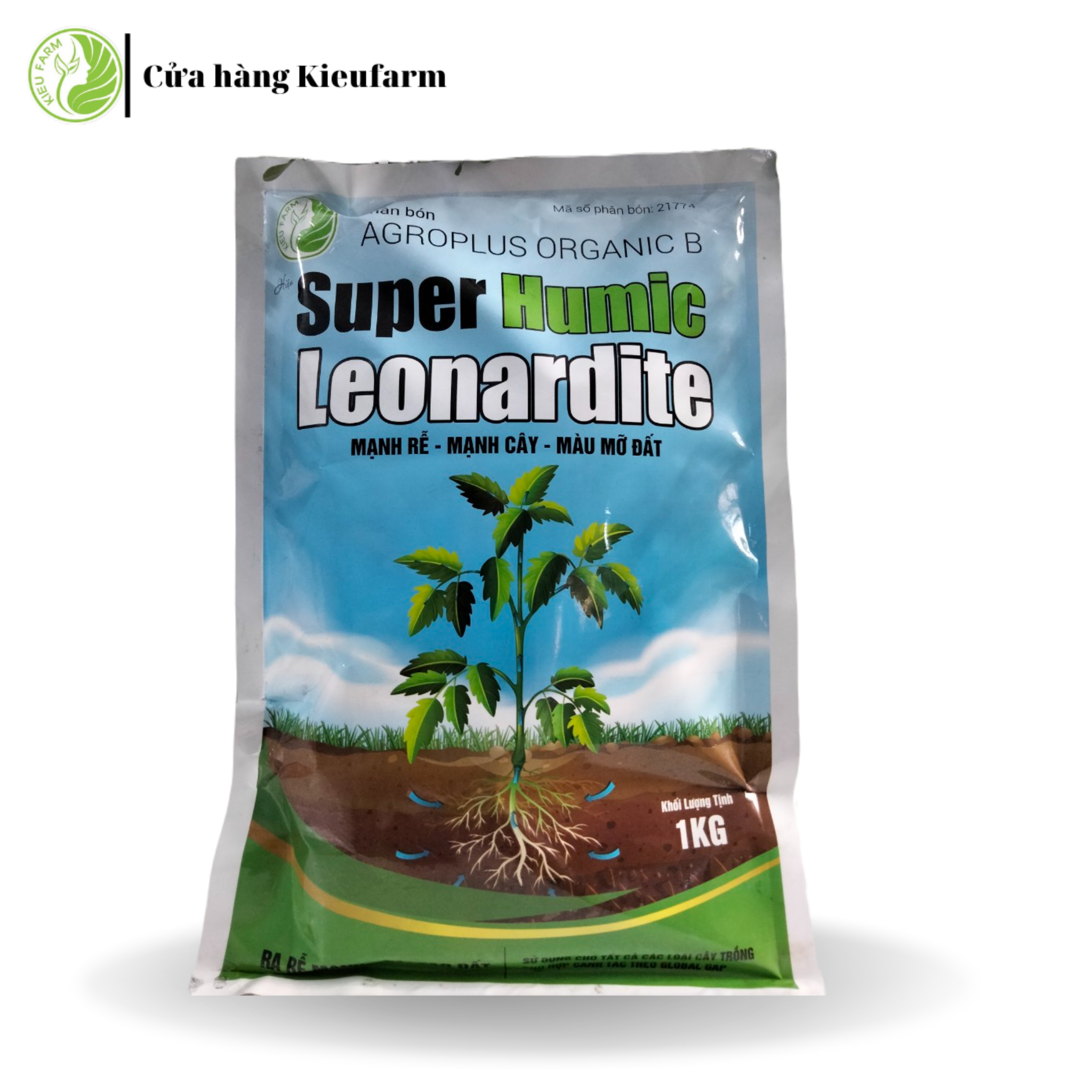Phân bón Super Humic Leonardite giải độc bộ rễ, giúp cây hấp thụ tốt dinh dưỡng