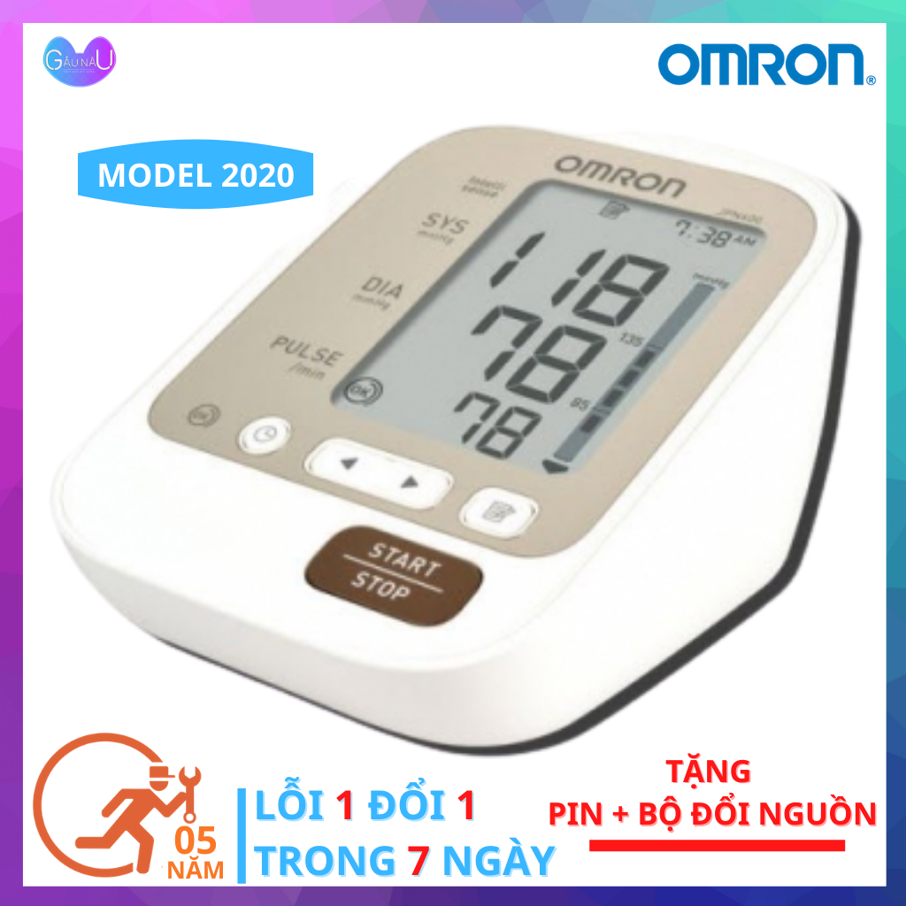 Máy Đo Huyết Áp BẮP TAY OMRON JPN600 Thương Hiệu Nhật Bản + Tặng Bộ Đổi Nguồn Và 4 Pin AAA - Máy Đo Huyết Áp Điện Tử Tự Động Hàng Chính Hãng Bảo Hành 5 Năm