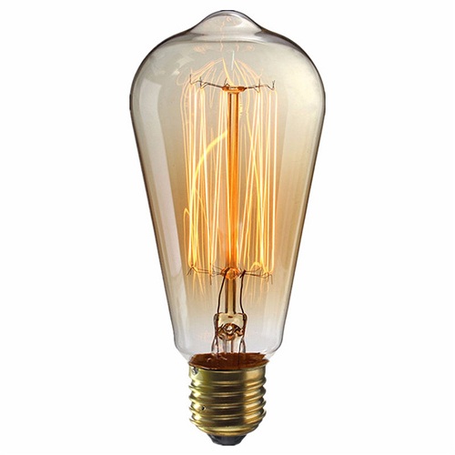Bóng đèn edison vintage st64 40w spiral - filament sợi đốt e27