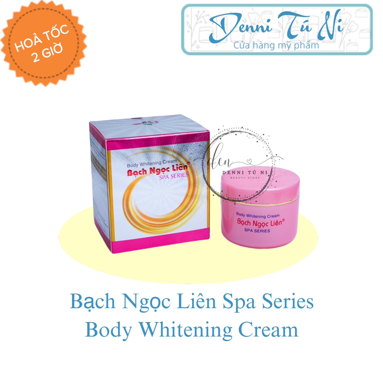  Kem trắng da body Bạch Ngọc Liên Hồng Spa Series 80g 