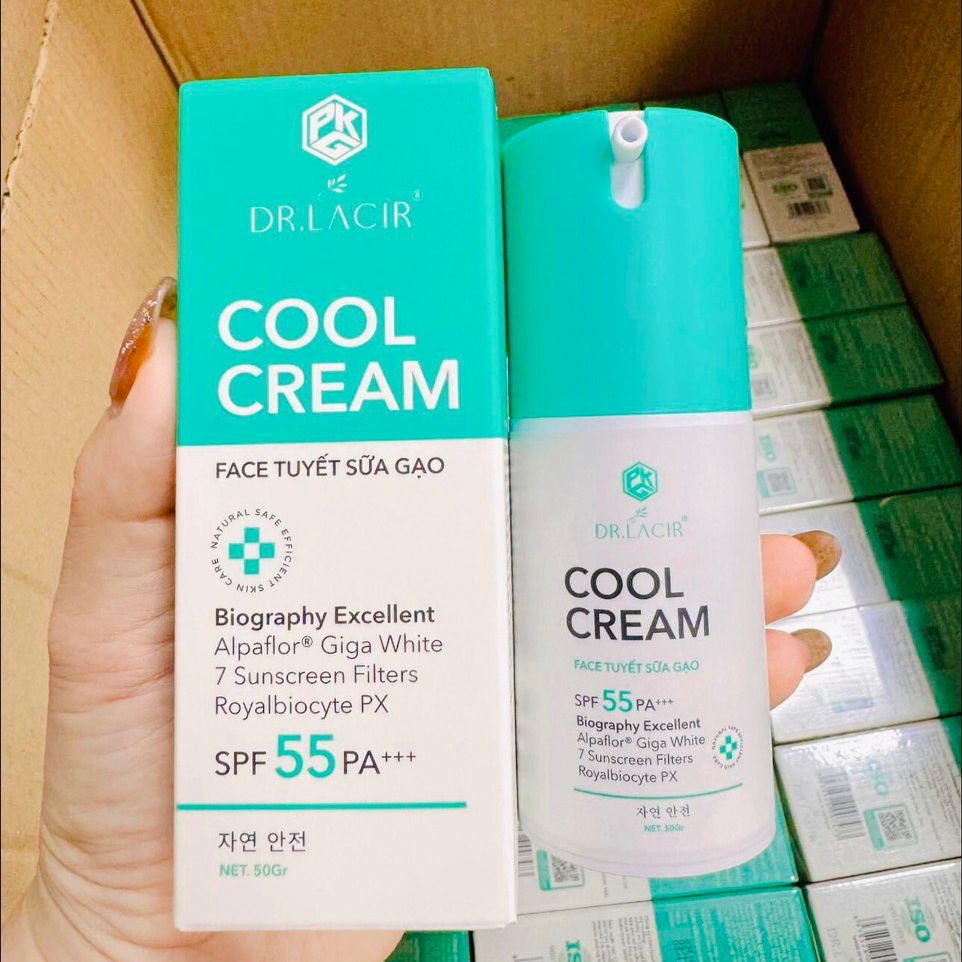 Kem Chống Nắng Cool Cream Dr.lacir Make up, Chống nắng Mẫu Mới