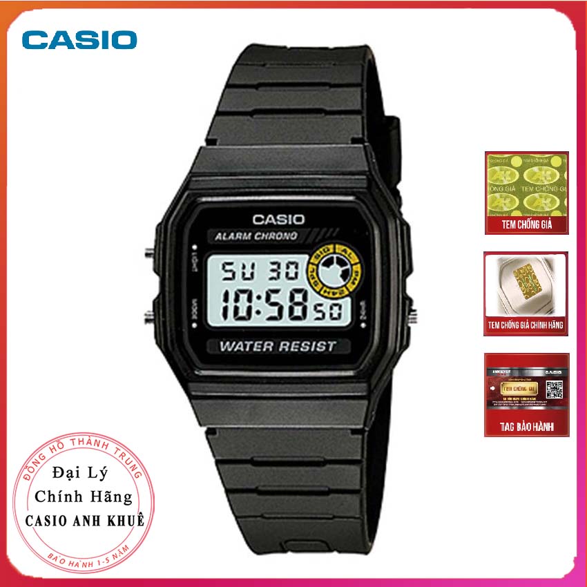 Đồng hồ nam Casio F-94WA-8D dây nhựa