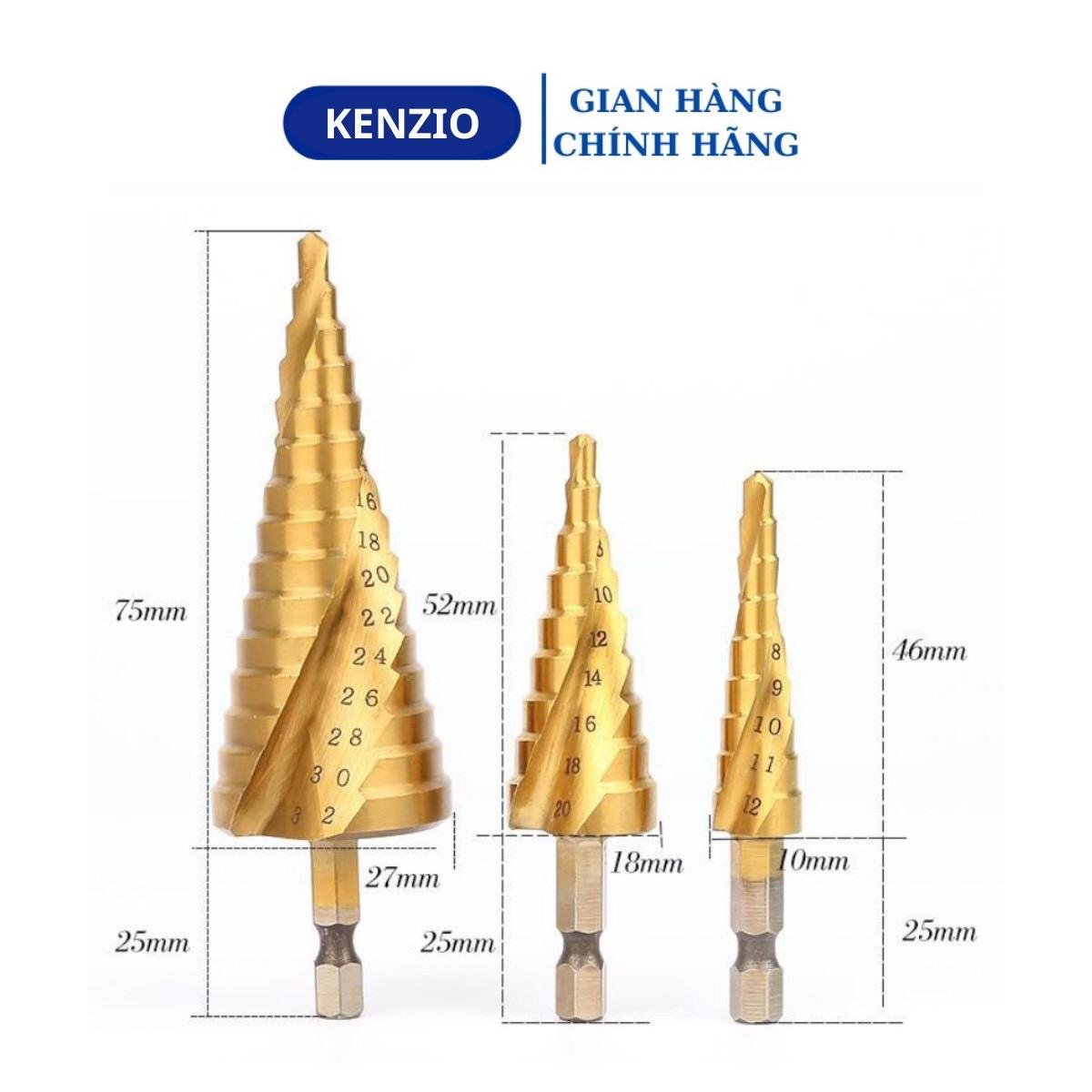 Mũi khoan tháp xoắn mạ titan, mũi khoan tháp tầng bước titanium khoan sắt, tôn cao cấp