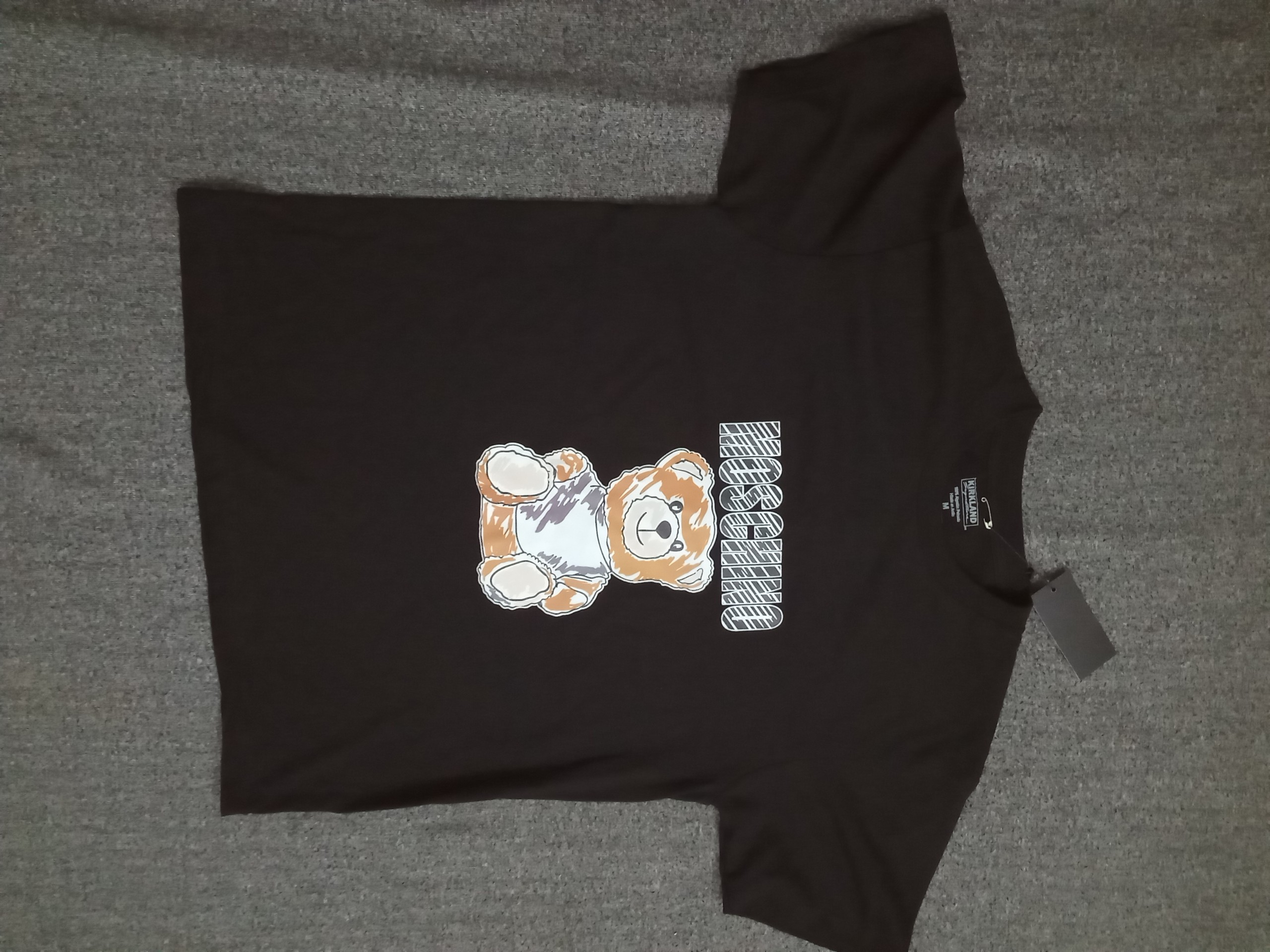 [ Xả hàng] Áo thun nam nữ phong cách trẻ trung, áo phông form rộng tay lỡ in hình gấu Moschino