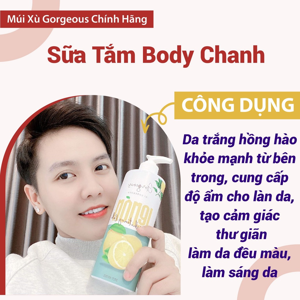 Sữa Tắm Chanh Múi Xù The Gorgeous Chính Hãng