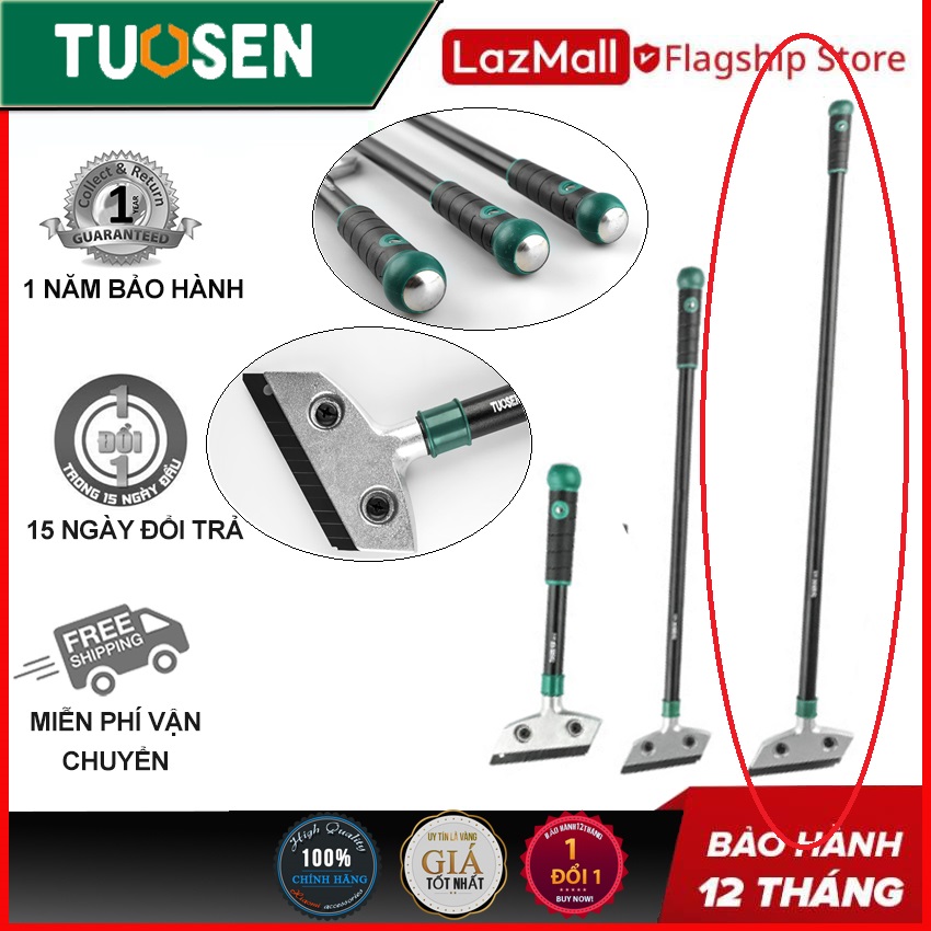 Sủi vệ sinh tường và mặt phẳng cán dài 90cm, sàn nhà, Dao cạo sàn, dao cạo sơn, cạo tường đa năng cán dài 90cm TUOSEN / Tuo Sen