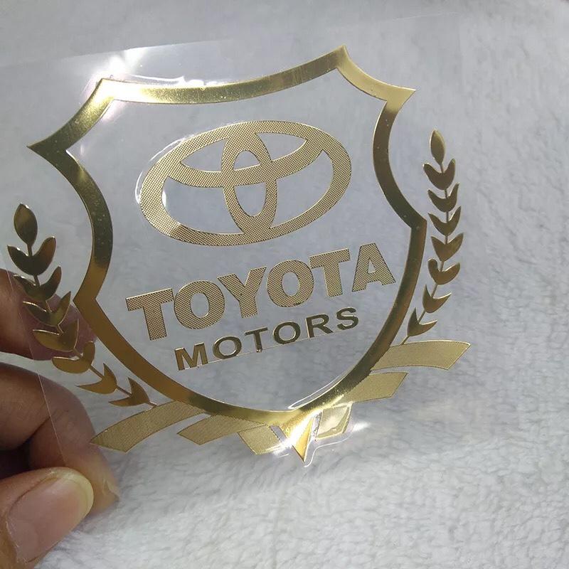 [HCM]Bộ 2 logo decal nổi các hãng xe ô tô (Toyota)