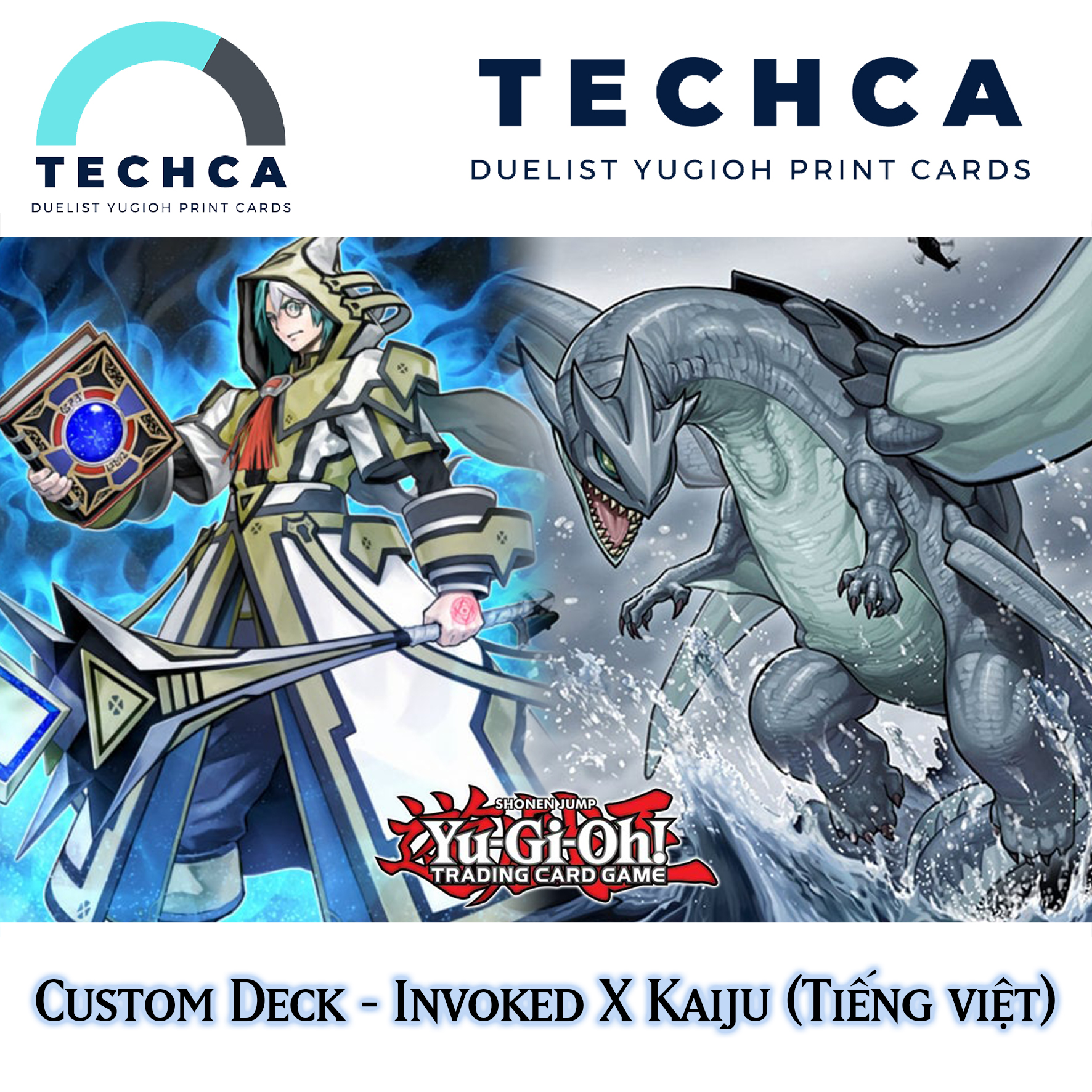 Bài in tiếng việt - bộ bài yugioh - custom deck - invoked x kaiju