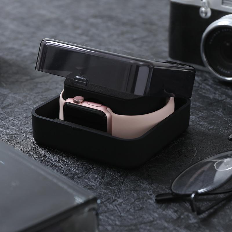 Hộp đựng apple watch kiêm hộp cuốn dây sạc đồng hồ thông minh