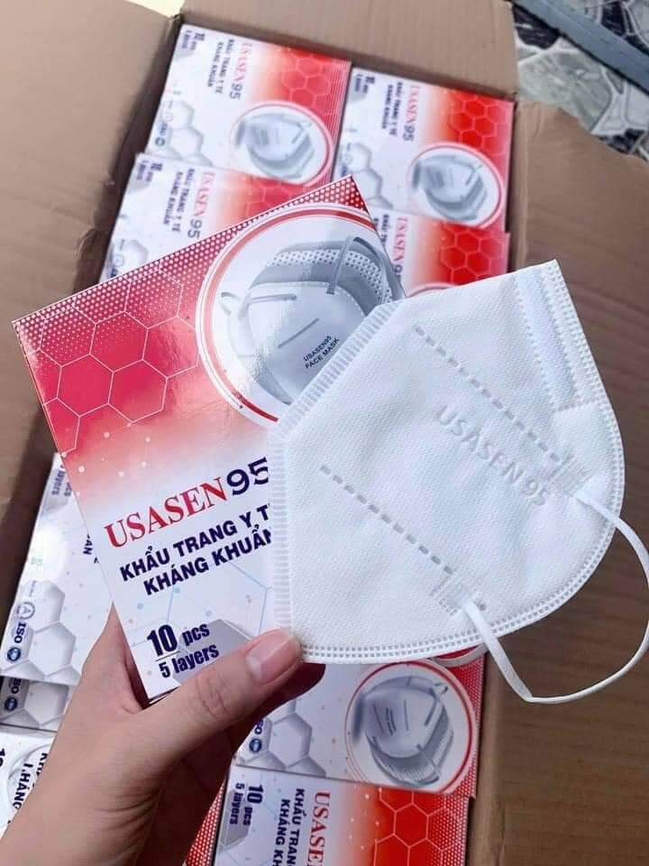 Combo 10 hộp khẩu trang N95 Usasen chống dịch