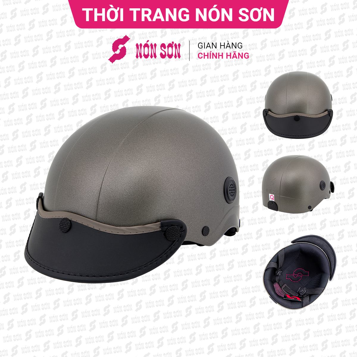 Mũ bảo hiểm lỗ thông gió NÓN SƠN chính hãng ATG-XM151