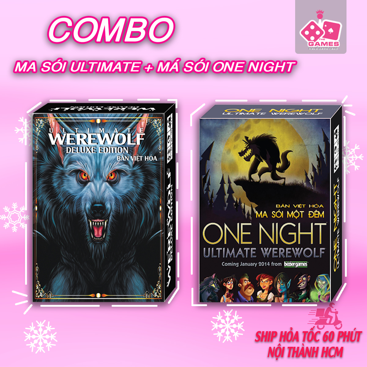 COMBO Bài Ma sói ultimate + Ma sói một đêm Việt Hóa - phiên bản đặc biệt