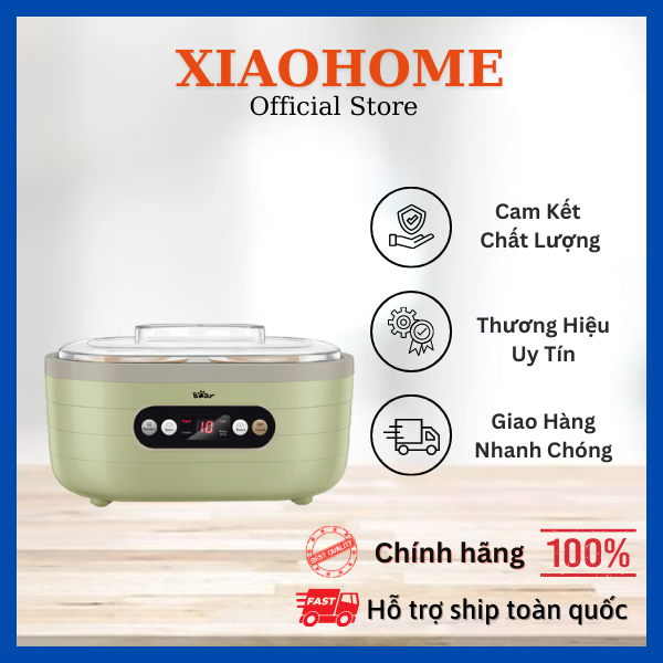 Máy Làm Sữa Chua Bear 1.75l Hệ Thống Ủ Dẫn Nhiệt 3 Chiều Thông Minh| Hàng Quốc Tế Chính Hãng Bear.