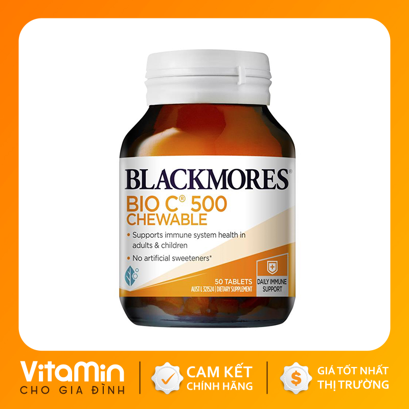 BLACKMORES BIO C - 500mg - TĂNG CƯỜNG SỨC ĐỀ KHÁNG VITAMIN C- 50 viên