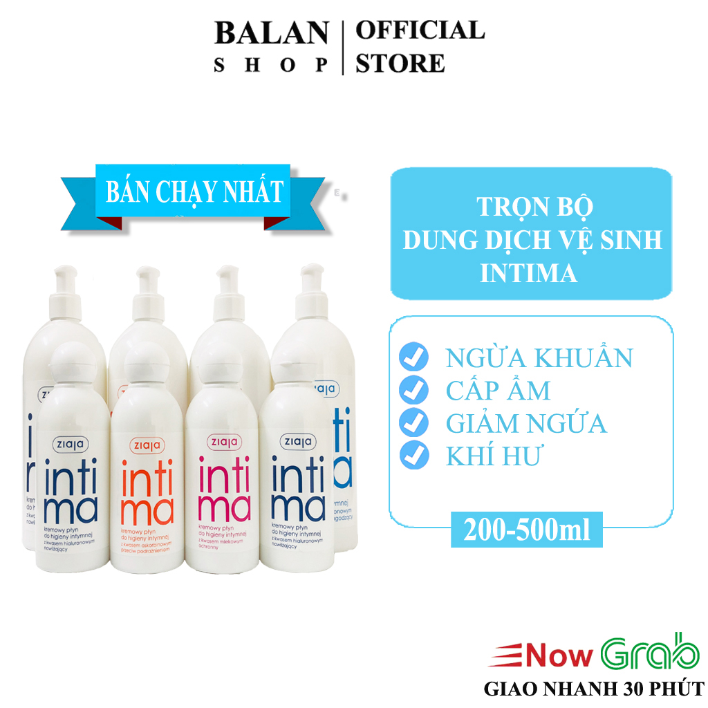 Dung Dịch Vệ Sinh Phụ Nữ Intima Ziaja Bổ Sung Axit Lactobionic, Ascorbic - Date 2023