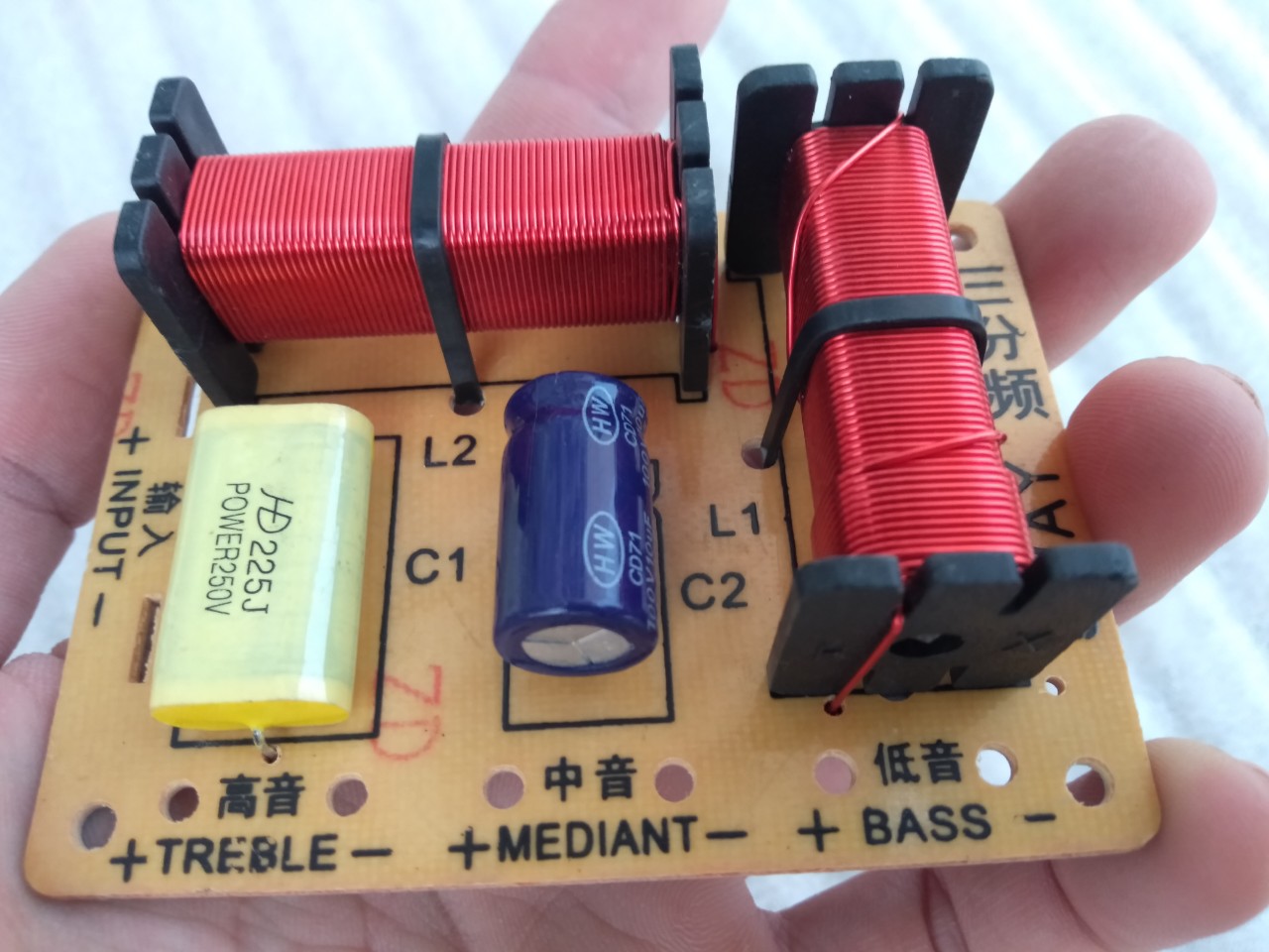 MẠCH PHÂN TẦN 3 ĐƯỜNG TIẾNG HX 328 - GIÁ 1 MẠCH - DÙNG 1 BASS 1 MID 1 TREBLE