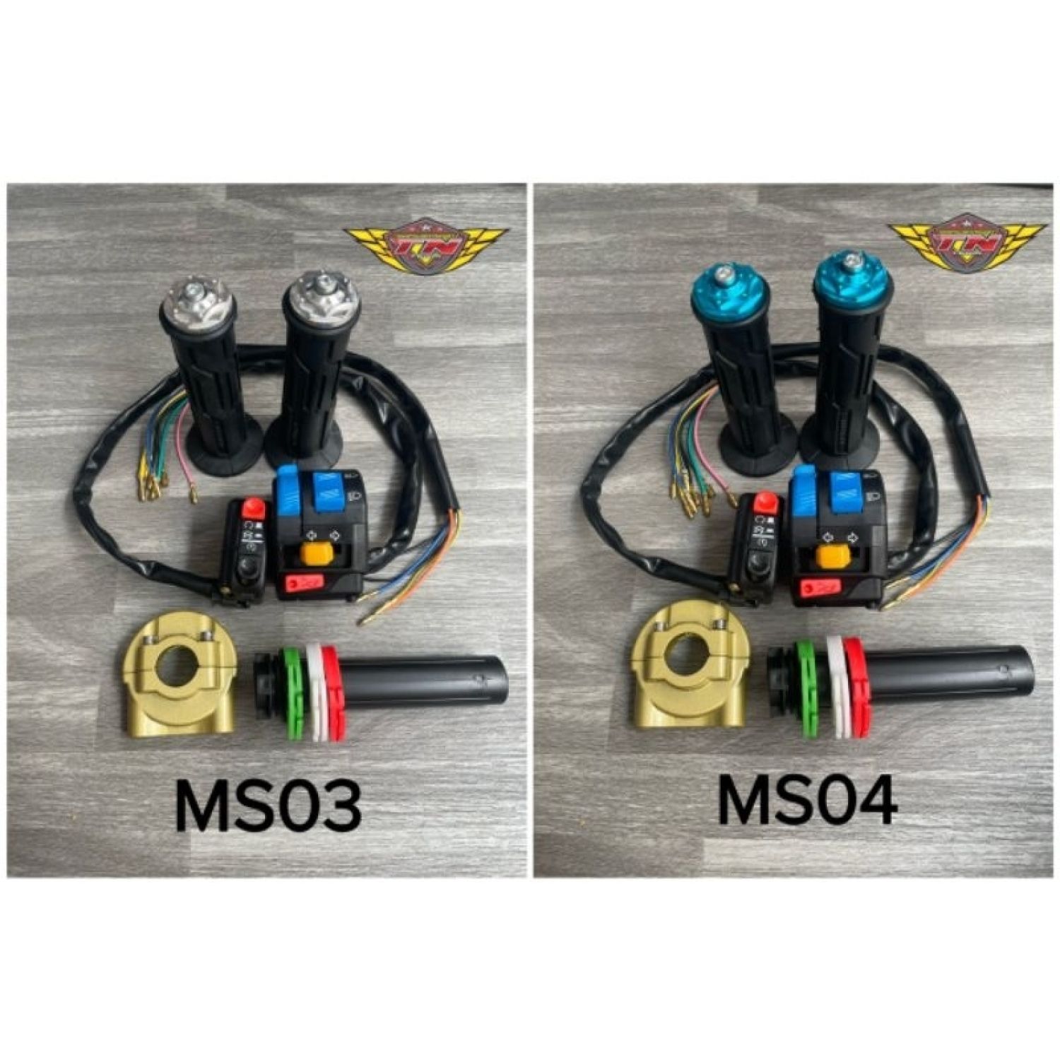 Cùm công tắc Fz+Domino bao tay Daytona V2