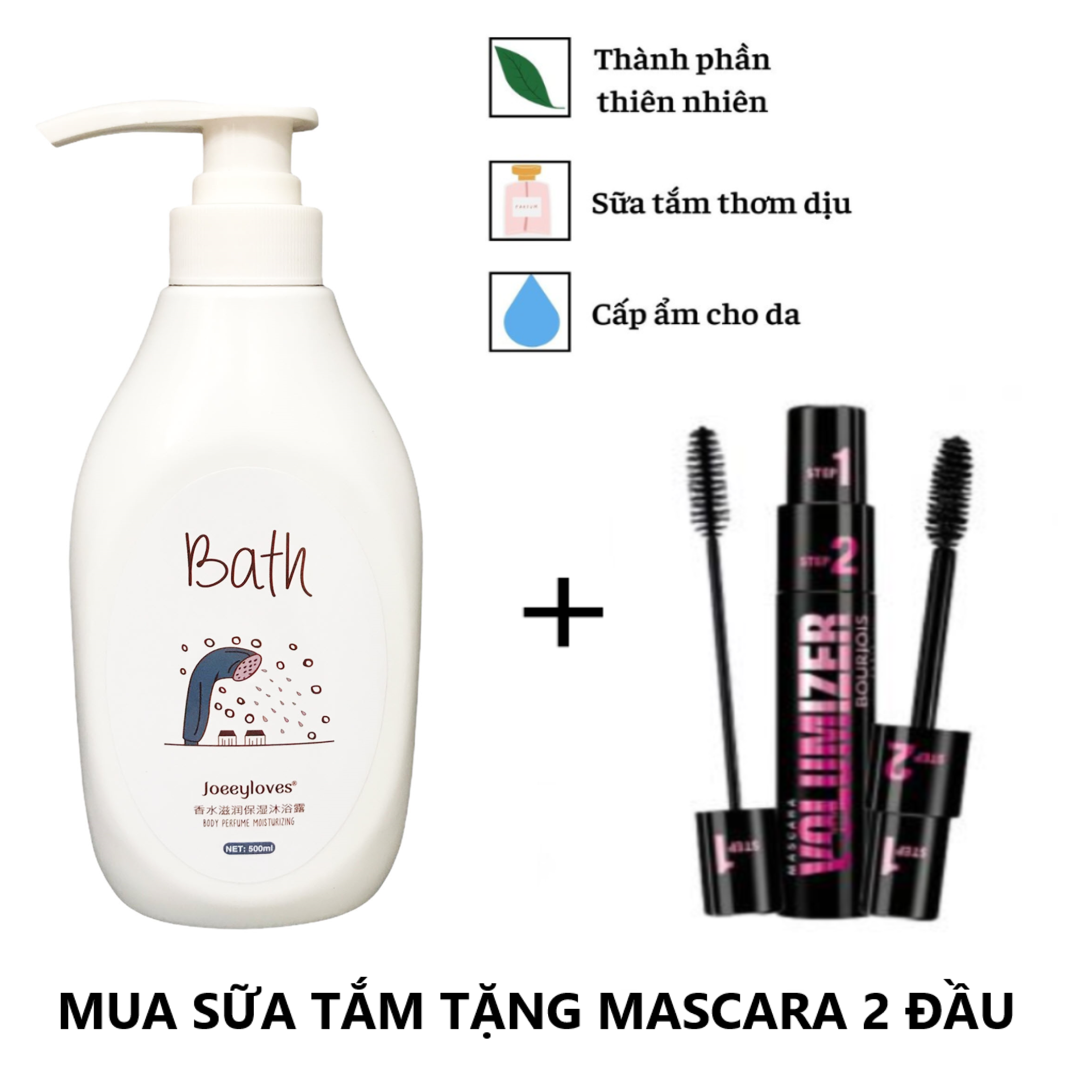 Sữa tắm dưỡng da hương thơm dịu nhẹ chai 500ml