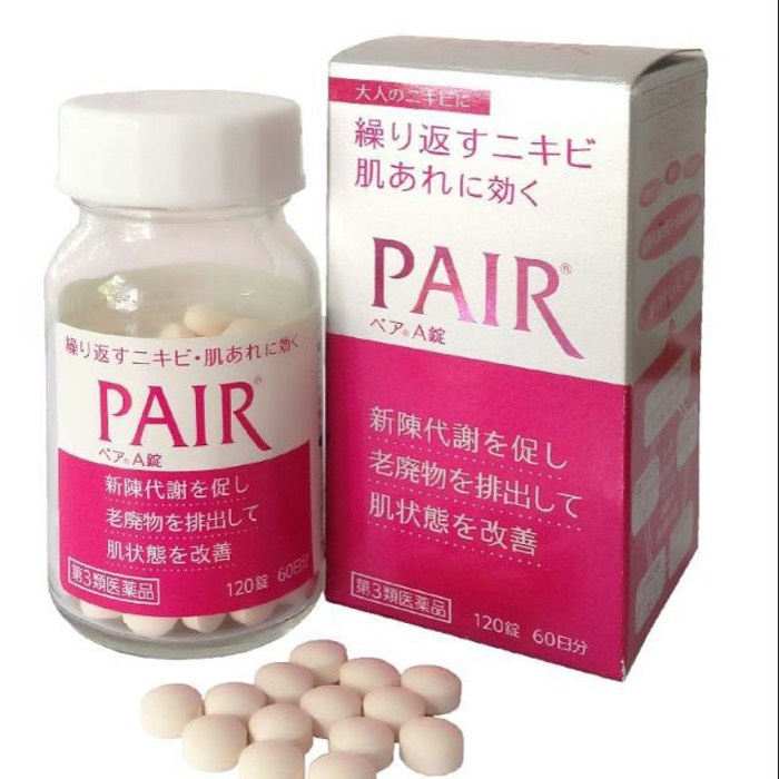 Viên uống hết mụn pair 112 viên và 120 viên nhật bản