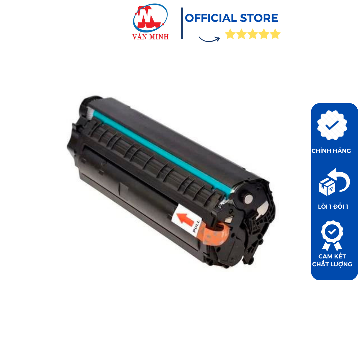 Hộp mực máy in canon 2900, hộp mực 12a, có lỗ đổ mực thải