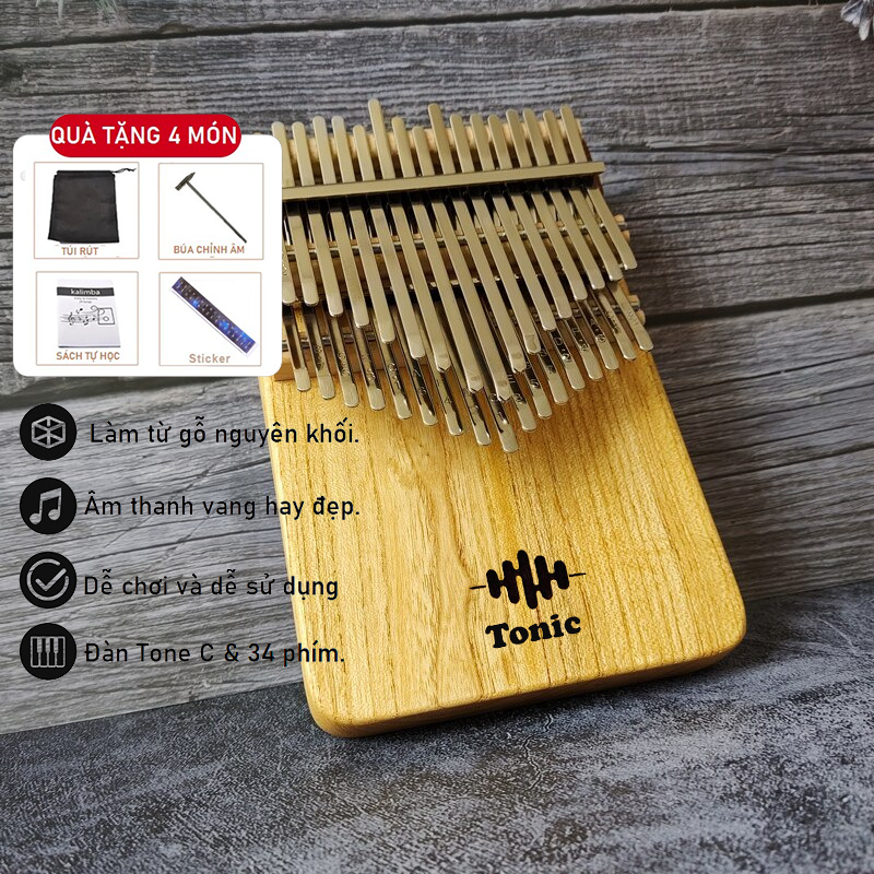 Đàn Kalimba TRITON S41K -34 Phím Chuyên Nghiệp SEEDS HẠT GIỐNG KALIMBA- Thump Piano Acoustic Finger Chromaric - 5
