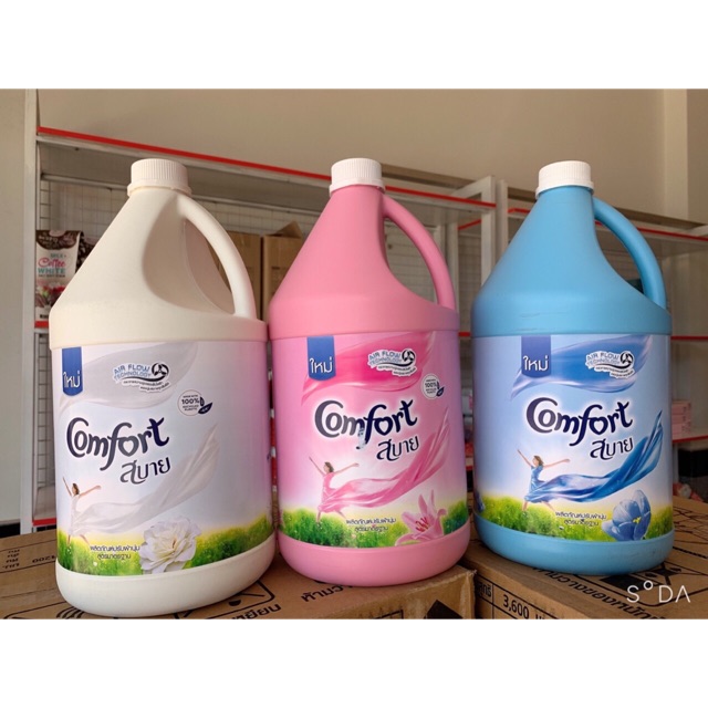 Hcm, hsd 2022- xả vải comfort 3600ml - hàng nội địa thái lan
