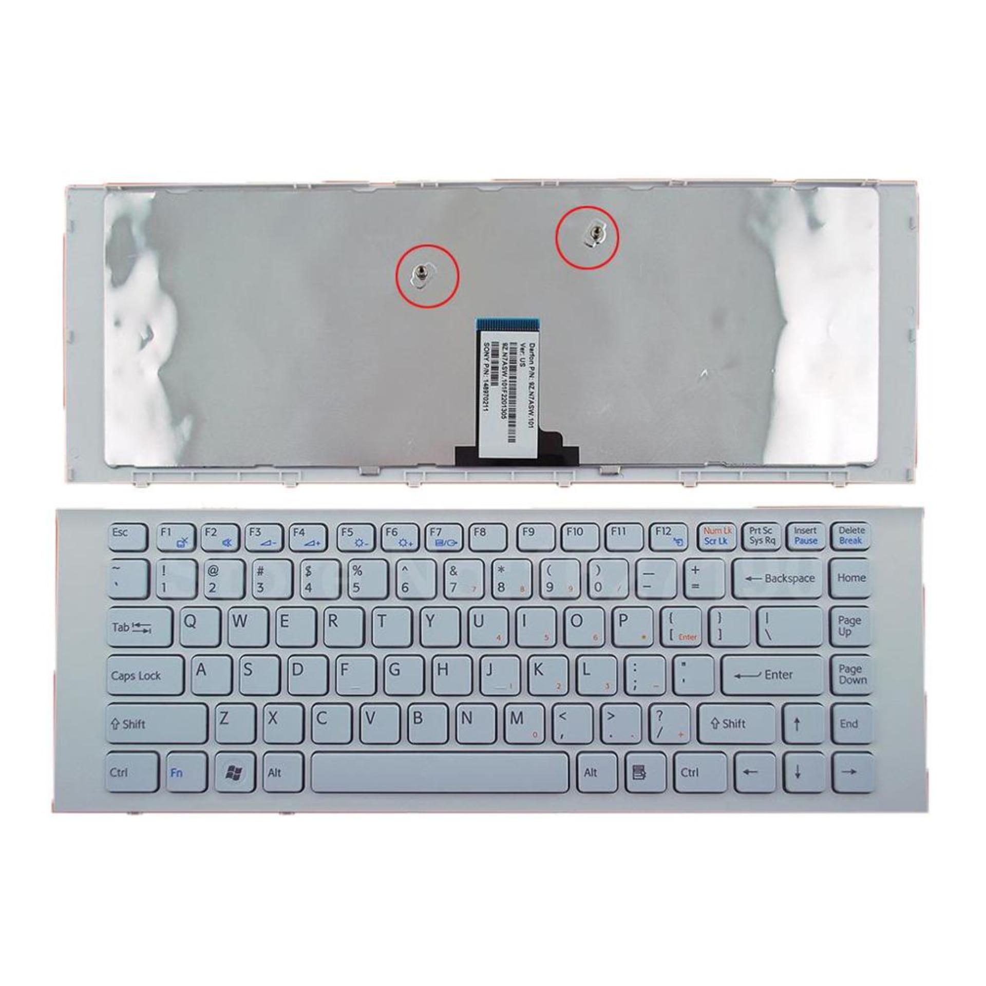 Bàn phím keyboard laptop sony vpc-eg eg vpceg trắng