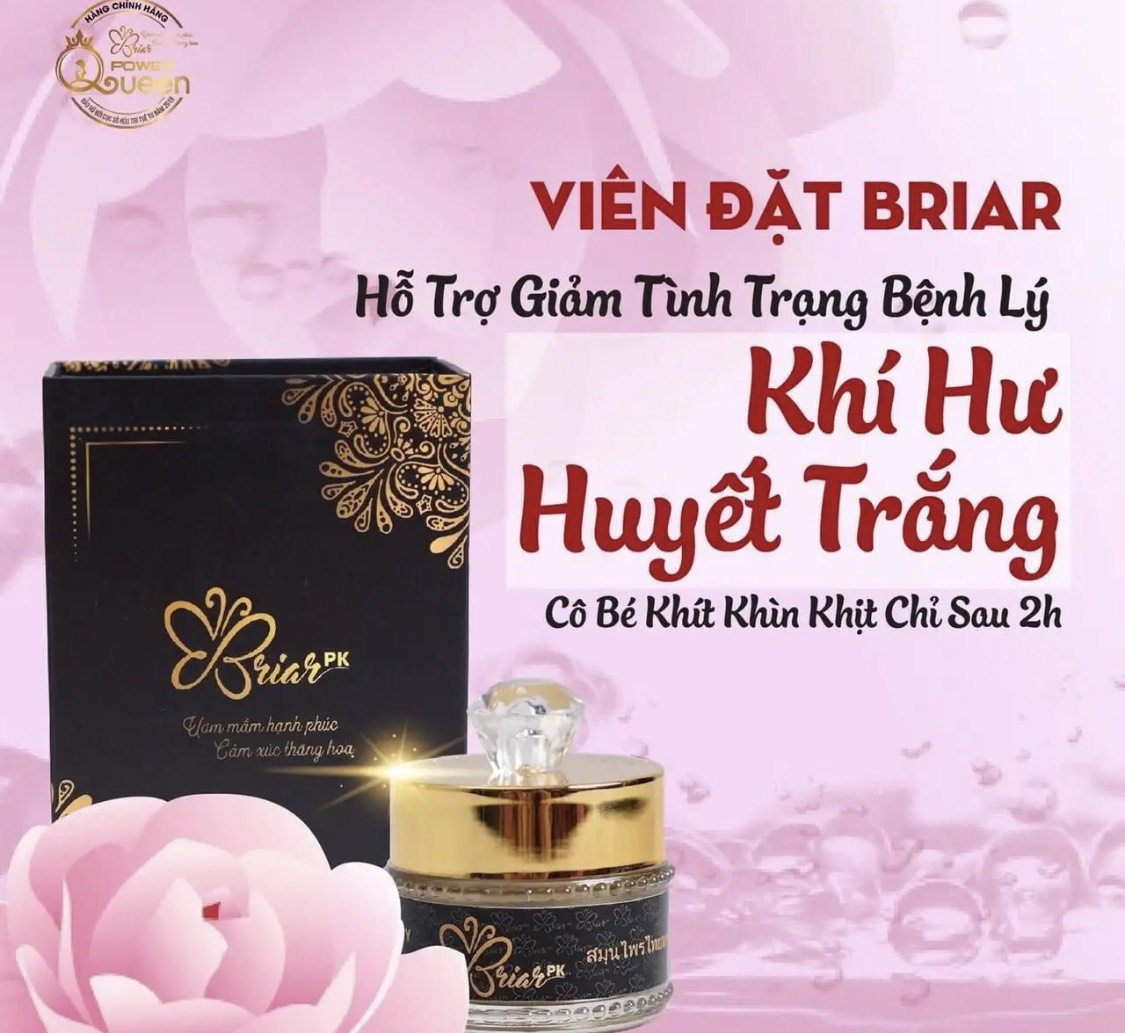 VIÊN ĐẶT THẢO MỘC TẦM XUÂN BRIAR (HỘP 10 VIÊN) giúp Se Khít Và Làm Sạch viêm Phụ Khoa Vùng Kín