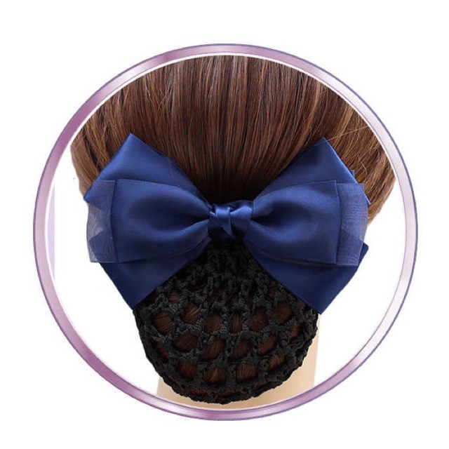 Kẹp lưới búi tóc đính nơ xinh xắn ❤️Kẹp búi tóc công sở❤️ Hoa cài Tóc Đẹp/ Kẹp đính đá/ Phụ kiện cho nữ/ QUÀ TẶNG KHÁCH