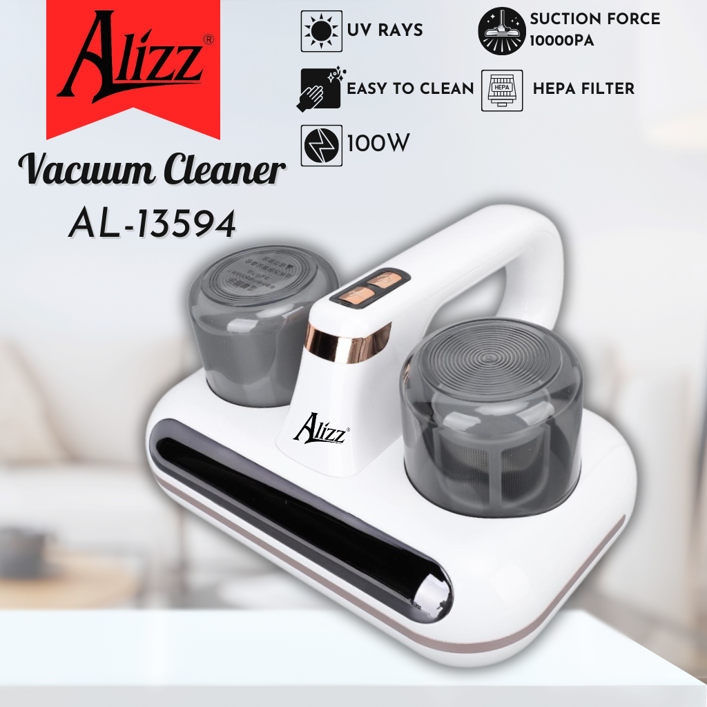  Máy Hút Bụi Giường Nệm AQUA Máy Hút Bụi Nệm  Không Dây Tia UV 2 Lõi Lọc 100W ALIZZ Sử Dụng Pin Sạc 1800mah Lực Hút 10000pA 