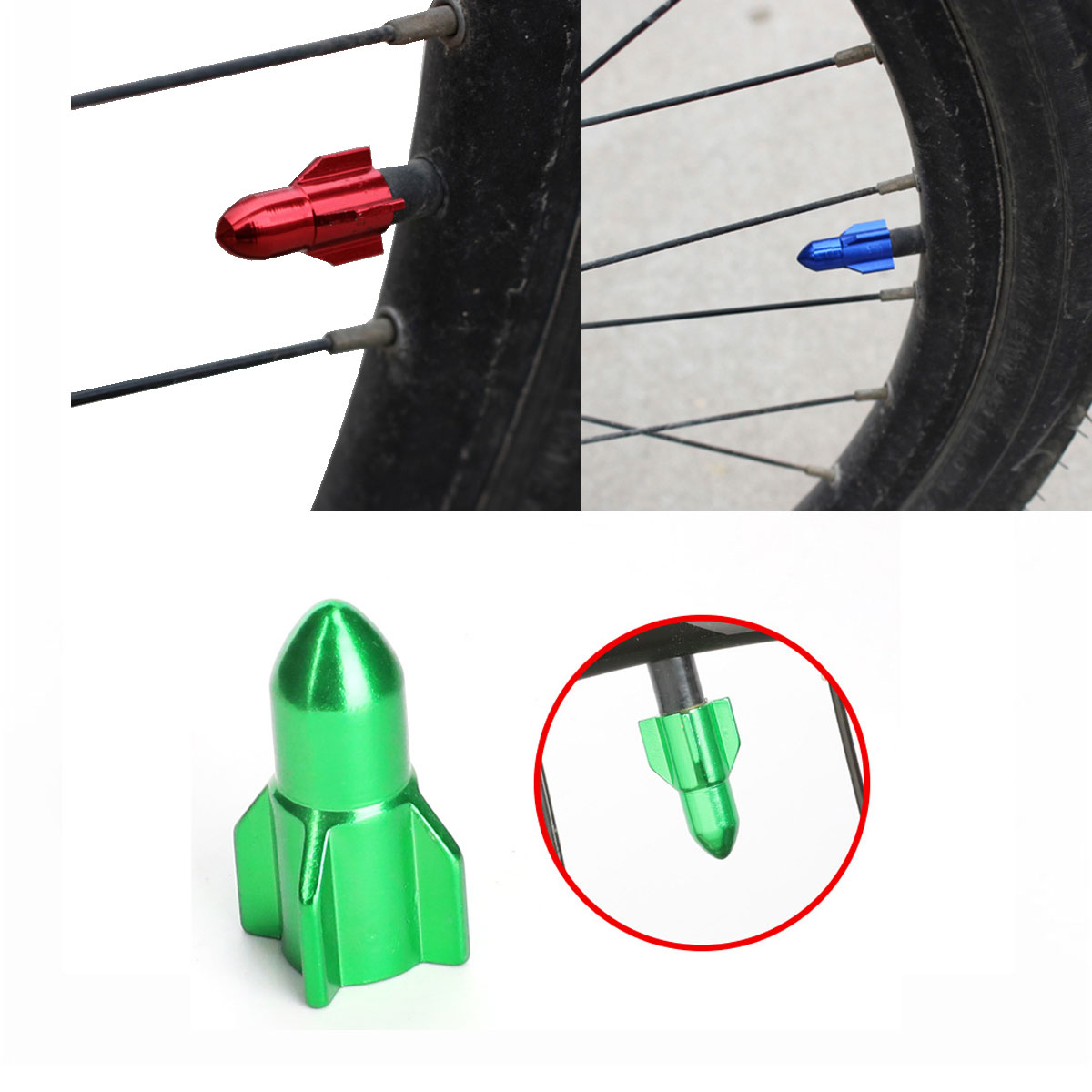 Nắp Đậy Van Xe Đạp Nhôm Trang trí cho Van Xe Đạp/ Xe Máy/ Xe Ô Tô KAVISOTA