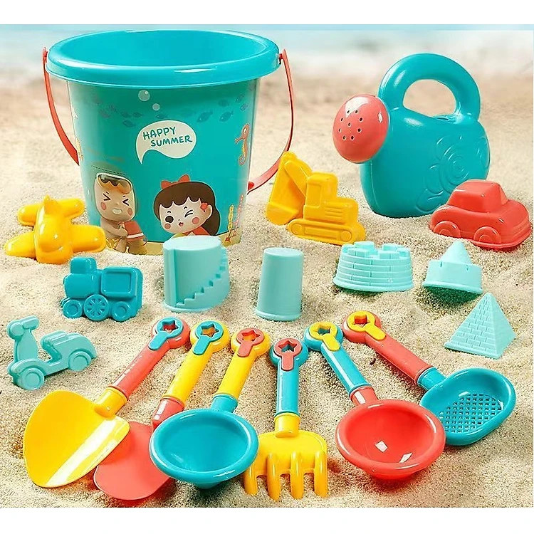 Bộ đồ chơi xúc cát xanh 18 chi tiết cho bé