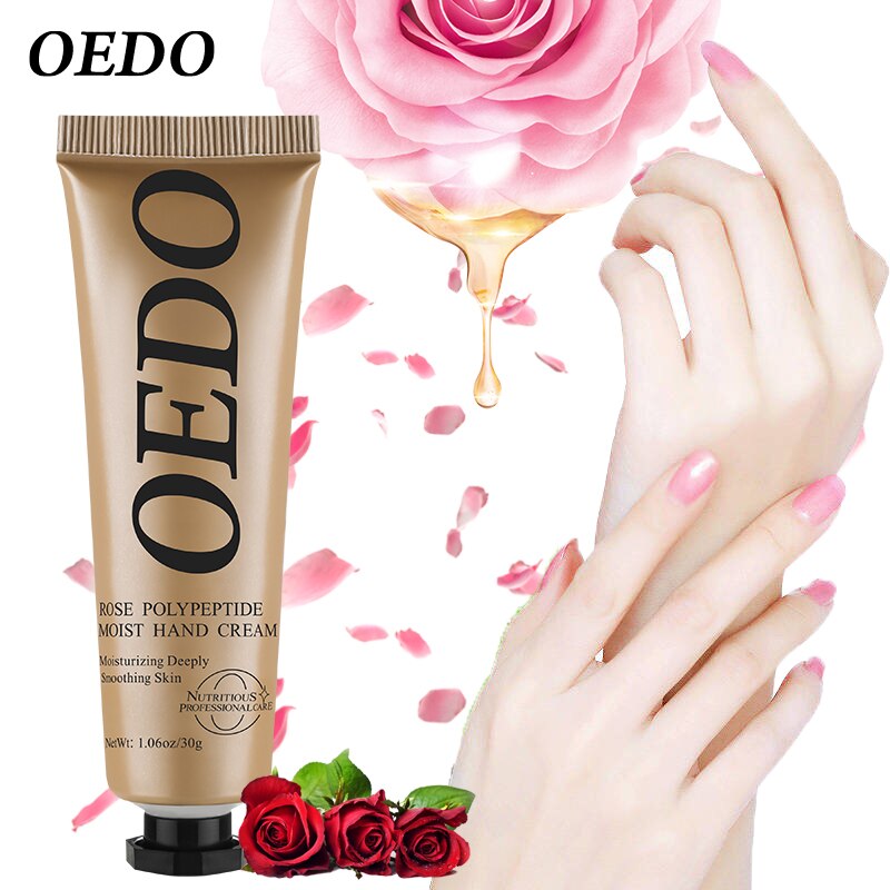 OEDO Rose Peptide Nourishing Hand Cream Nourishing Moisturizing Whitening Prevent Dry Hand Care Rose Oil Cream