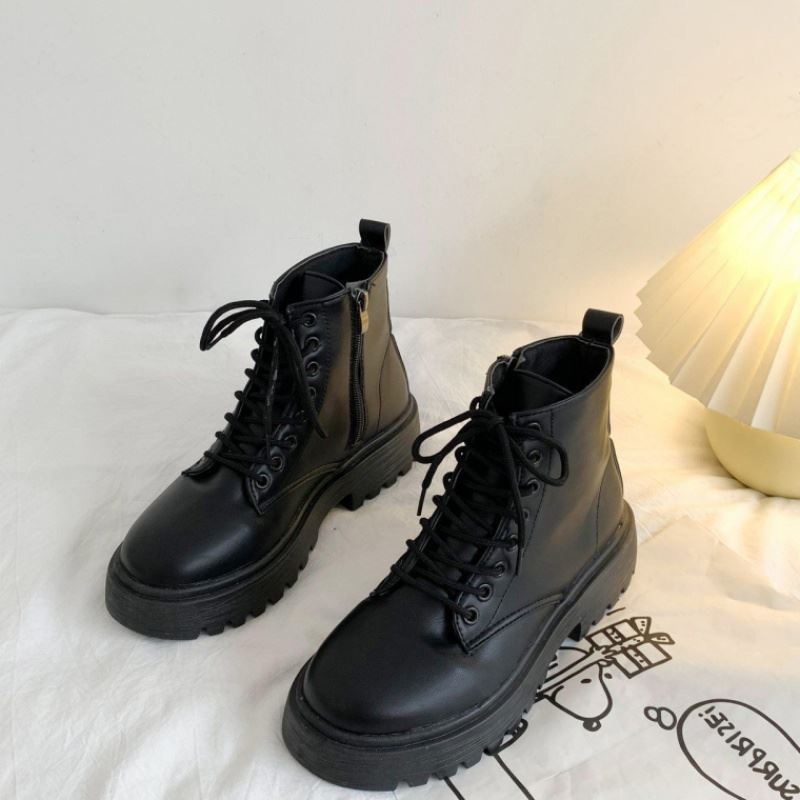 [FSM] giày bốt ullzang siêu hót On Air Shoes VN OAS3, giày boot nữ, giày nữ, Giày bốt nữ khoá kéo cá tính, đế cao 4cm chất da mềm G27, Giày bốt ullzang siêu hót, bốt nữ siêu hot, bốt nữ hot, kiểu dáng cá tính
