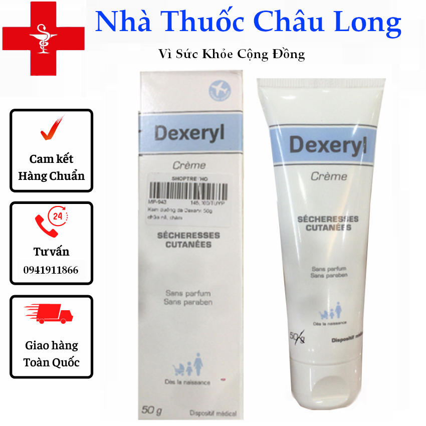 Kem dexeryl 50g dưỡng ẩm chống nẻ-hàng mới