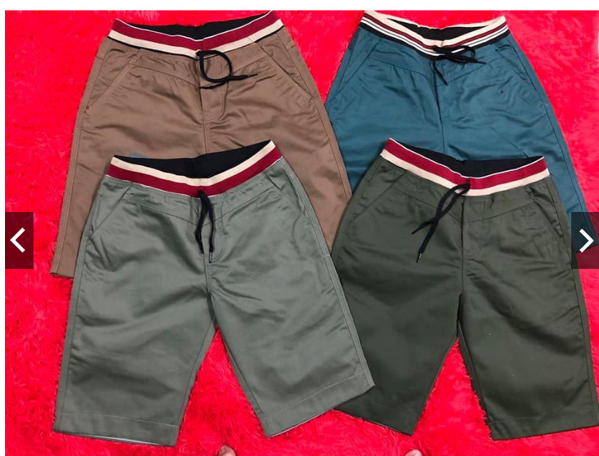 Quần short nam lưng thun dây rút thời trang chất vải kaki mềm mịn