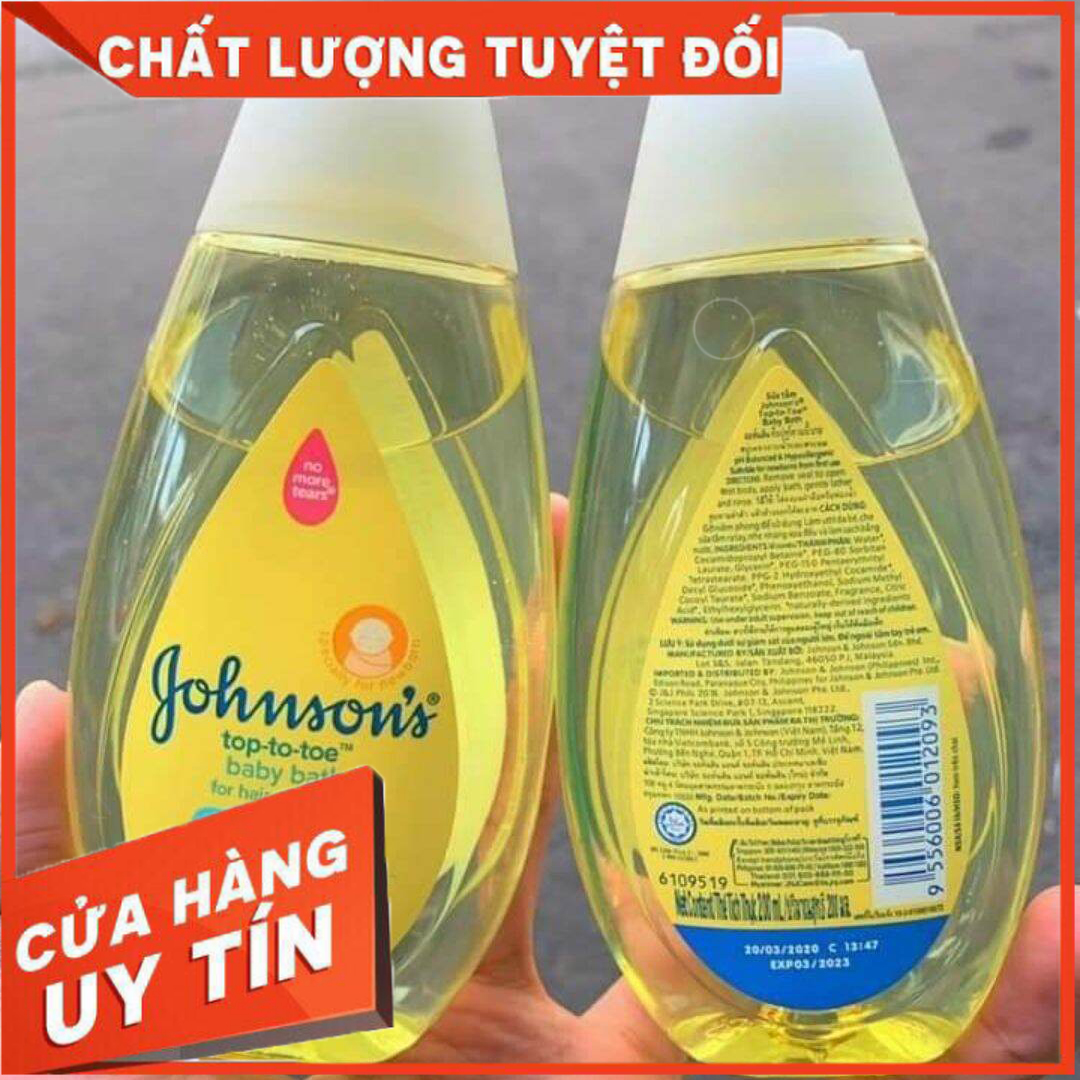   Chính hãng  Sữa Tắm Gội Toàn Thân JOHNSON BABY 200ml - 500ml 2in1 Dưỡng Ẩm  Mềm Mịn Da Bé 