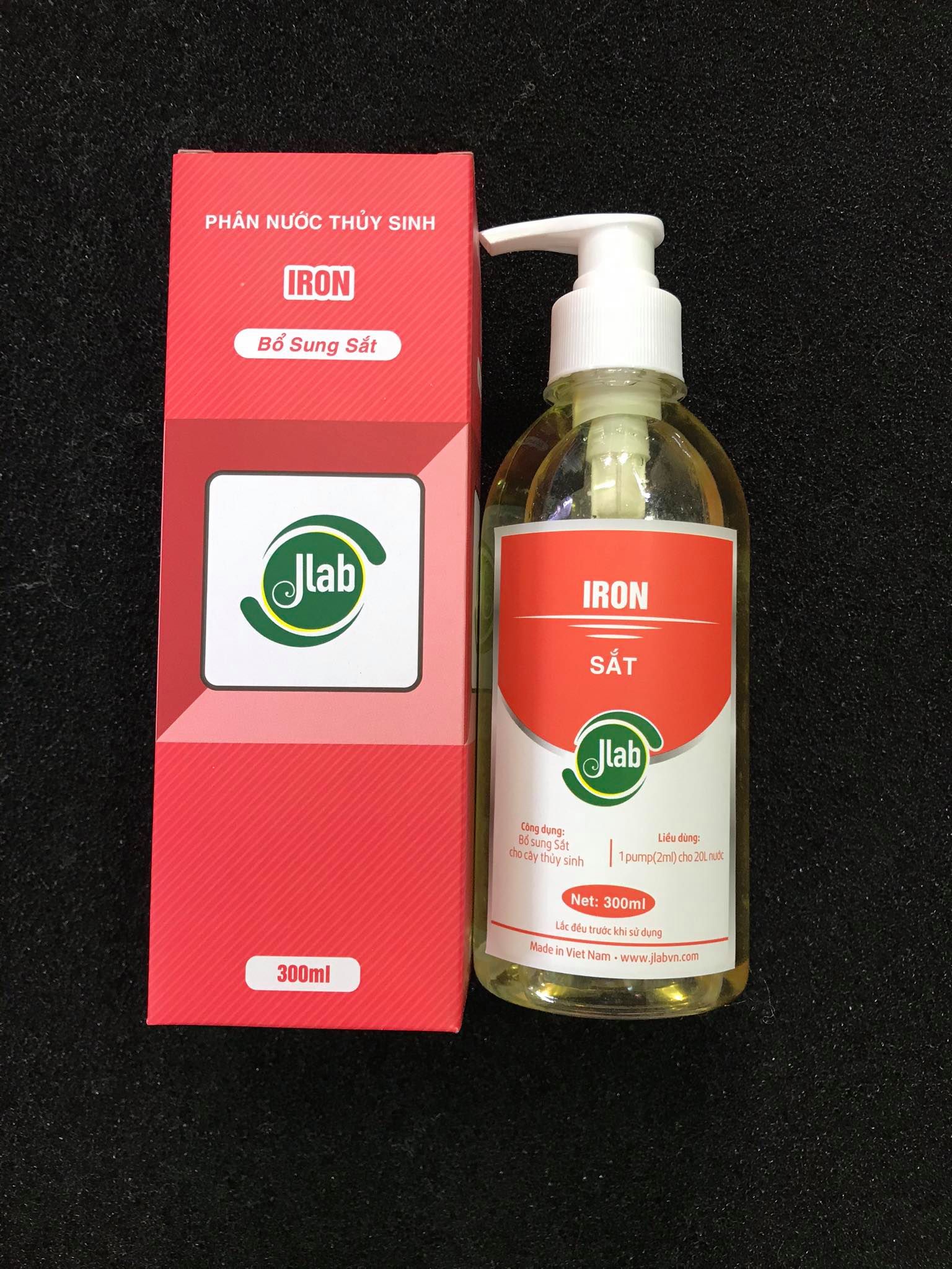 Jlab Ion- Phân nước bổ sung Sắt cho hồ cây thủy sinh, công thức mới giúp cây phát triển ổn định và sự an toàn đến tuyệt đối với cá tép và các sinh vật khác trong hồ
