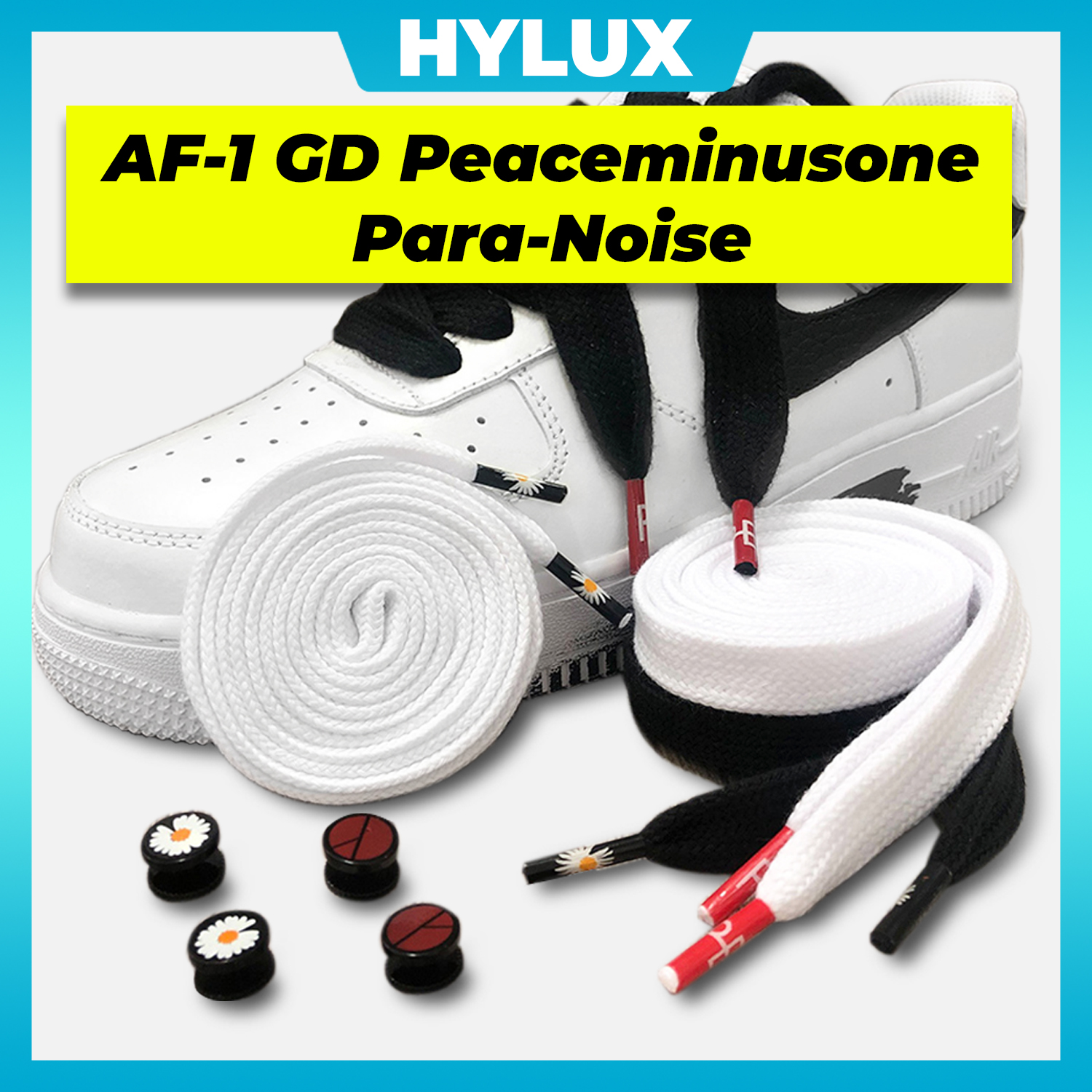 Dây Giày GD Peaceminusone x AF1 Para-Noise Và Bộ Phụ Kiện Thay Thế Cao Cấp