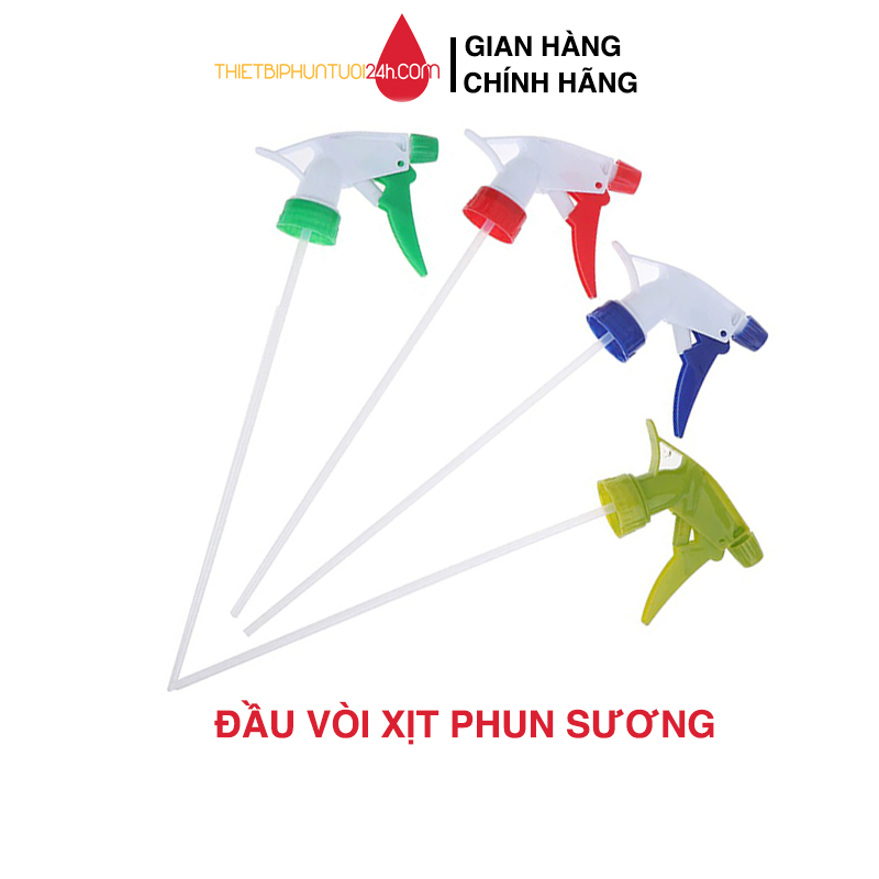 Đầu vòi bình xịt phun sương gắn chai nước dùng tưới cây xịt khử khuẩn